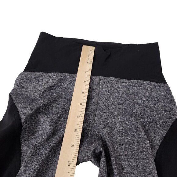 Lululemon Womens On Your Mark Crop Leggings 4 Heathered Gray Black Athleisure - Picture 12 of 14